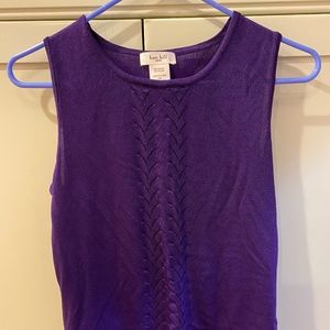 Kate Hill purple sleeveless blouse